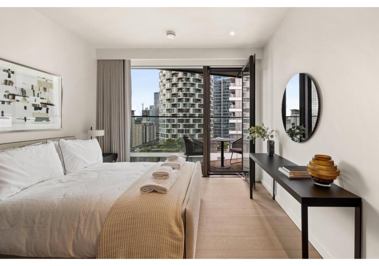 Elegant And Modern Apartments In Canary Wharf Right Next To Thames London Exterior photo